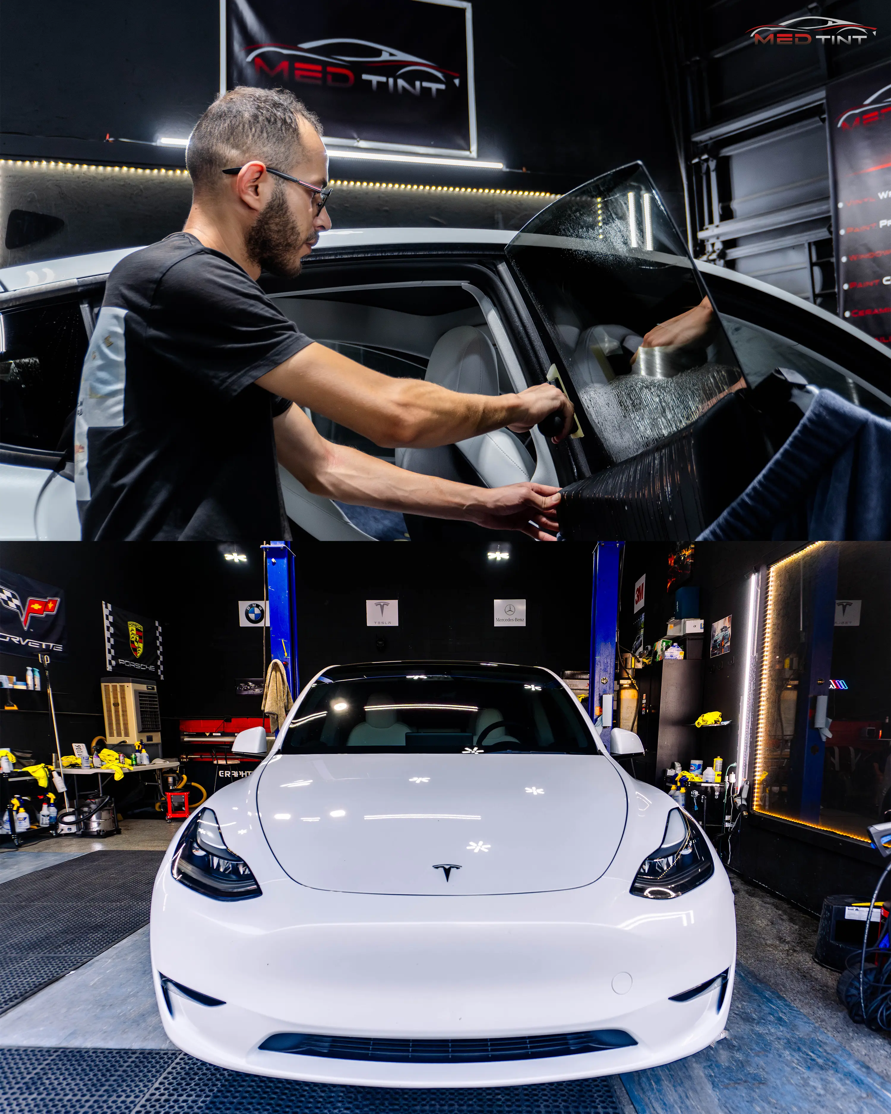 Ceramic window tint service at Med Tint Shop